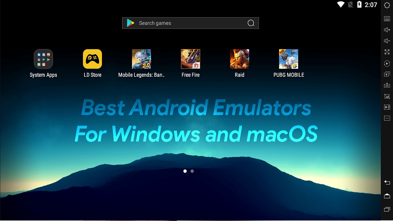 mac os emulator for android tablet